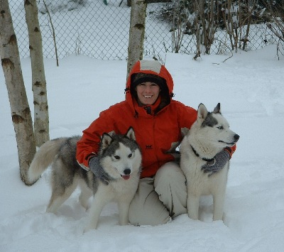 Andrea with Pokie and Kuder